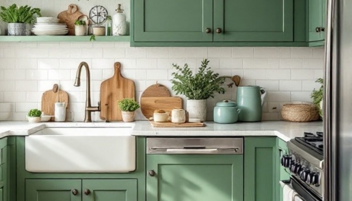 budget-friendly_diy_green_cabinets